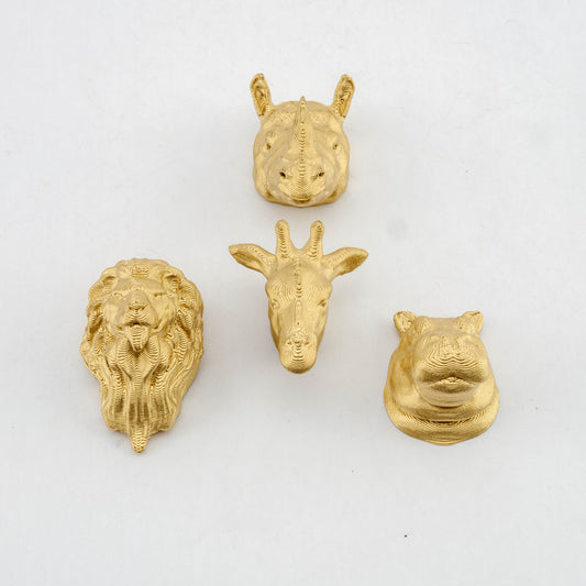 Safari Animal Heads Drawer knobs