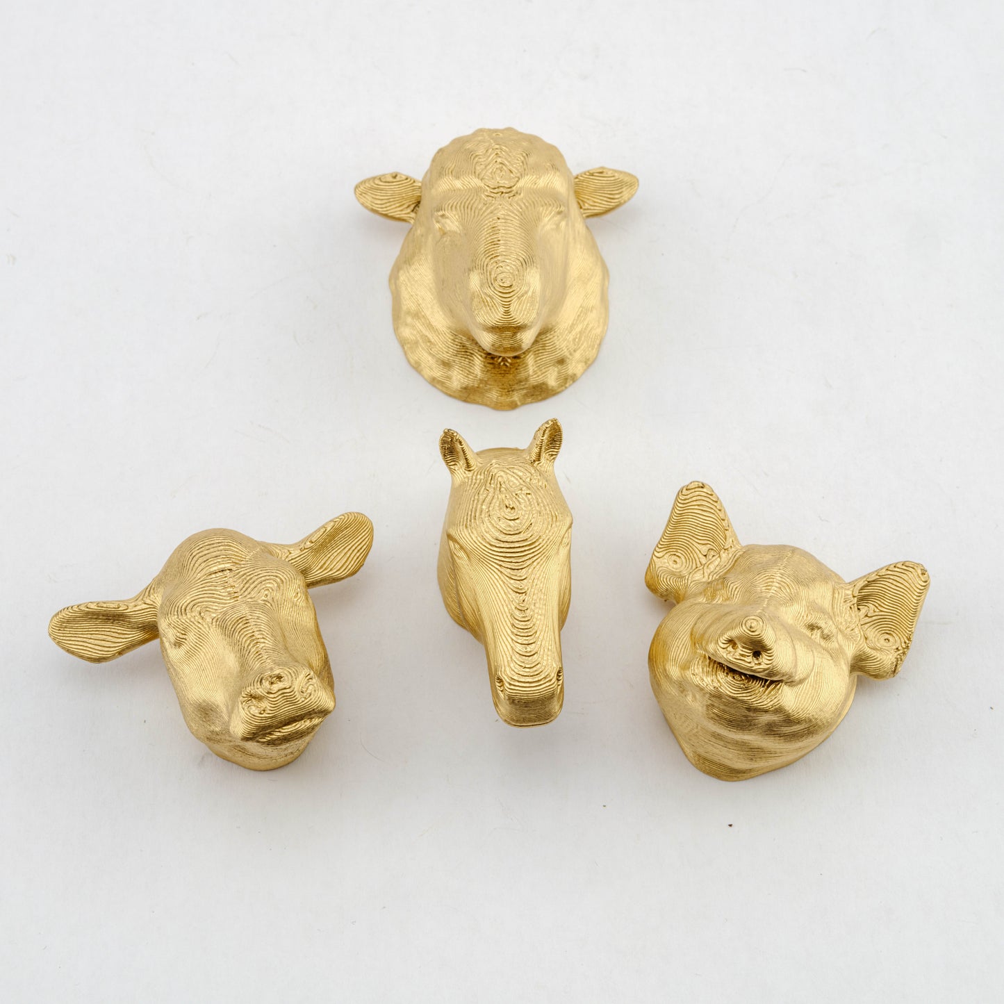 Farm Animal Heads Drawer knobs